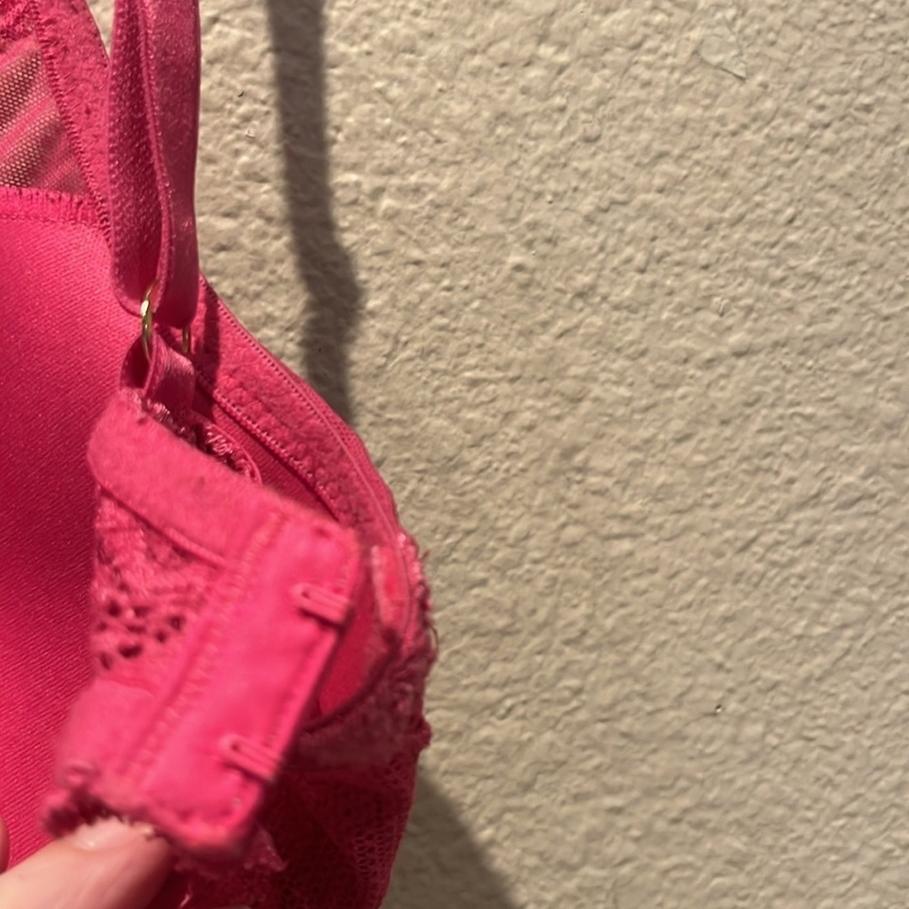 Natori Feathers Contour Bra 32DDD Fuchsia Pink Underwire - Picture 11 of 11